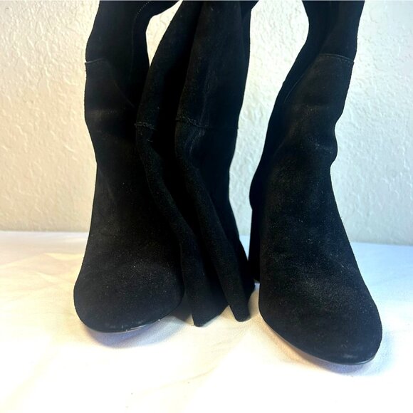 JCREW Size 6.5 Sadie Over-the-knee Boots in Black Suede - Picture 3 of 7